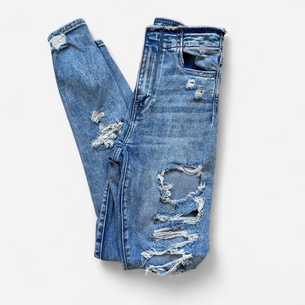 American Eagle Ripped Skinny Jeans size 0